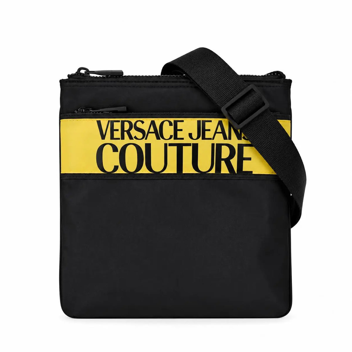 شنطة Versace Jeans Couture سوداء من الأمام